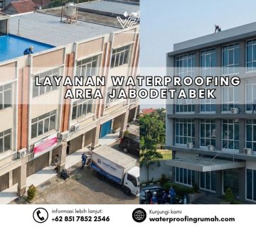 Jasa waterproofing Jabodetabek terpercaya, proyek waterproofing atap ruko dan gedung kantor di Jakarta Bogor Depok Tangerang Bekasi, kontraktor anti bocor gedung bertingkat.